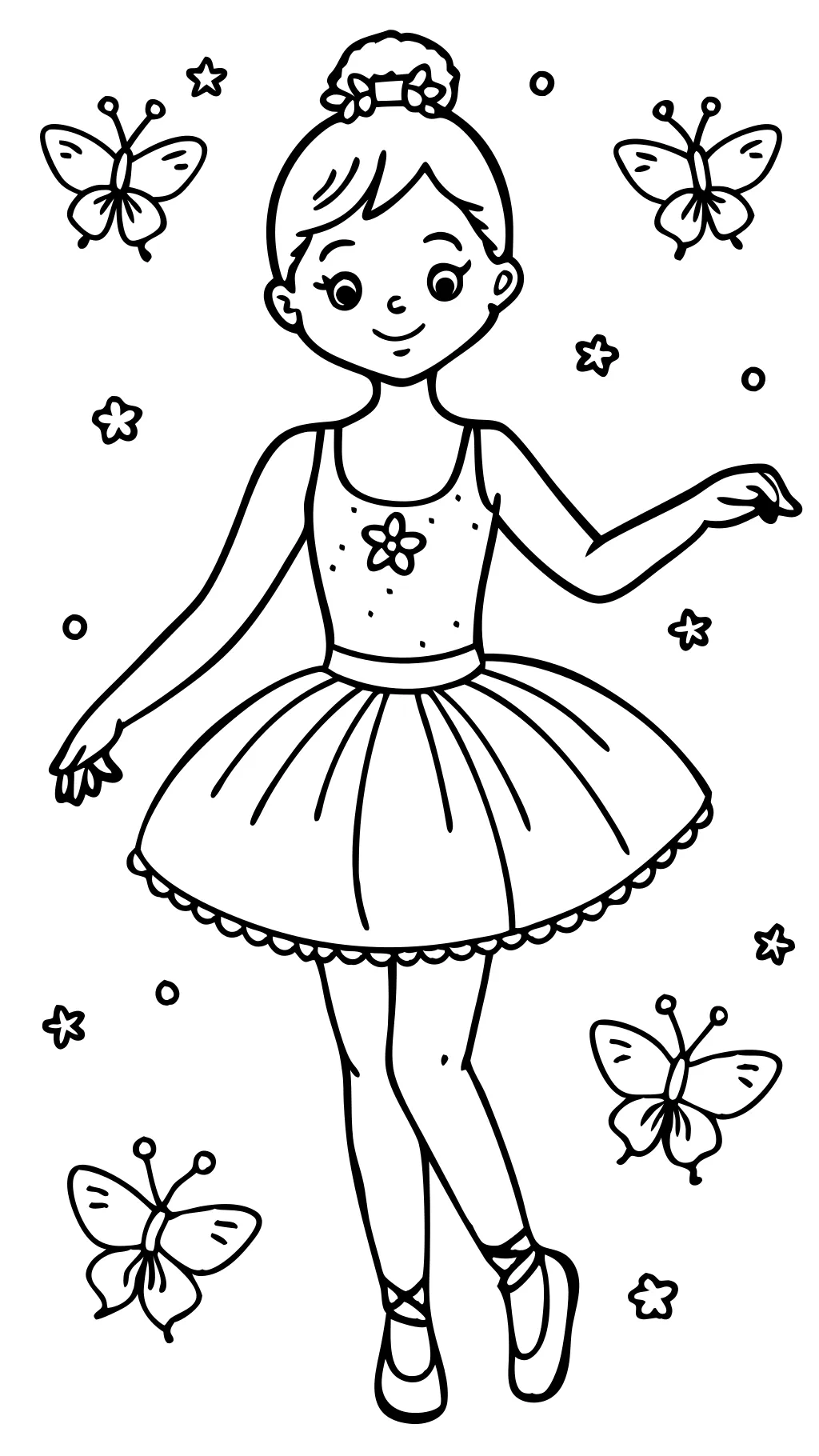 coloriages de ballerine pour filles